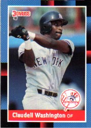 1988 Donruss Baseball Cards    340     Claudell Washington